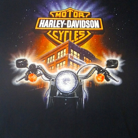 Harley-Davidson Motorcycles Geneva NY Black Cotton Graphic Tee XL - Picture 1 of 7